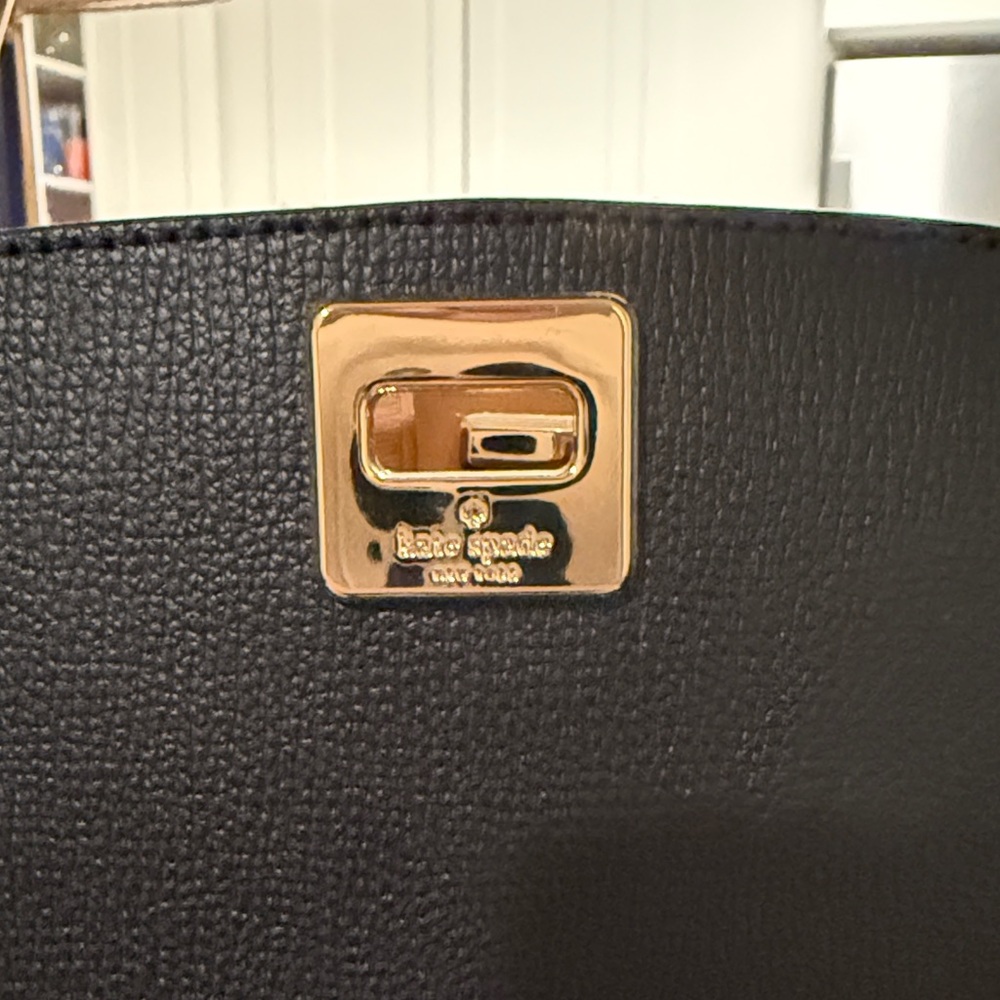 NWT - Kate Spade Black Top Handle Satchel leather purse - Picture 9 of 10
